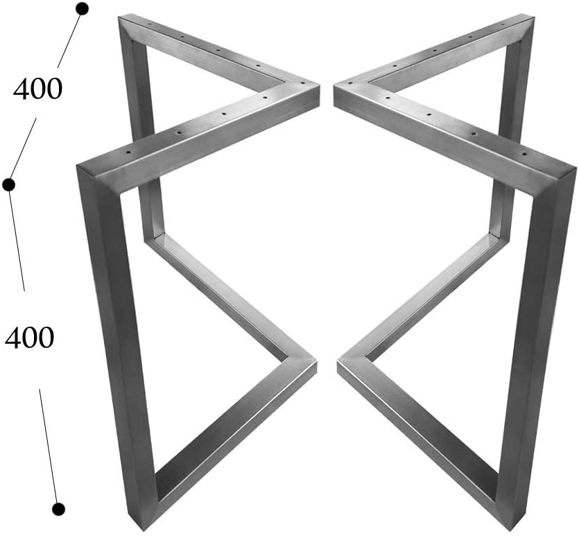 CHYRKA® V-Tischkufe Edelstahl 201 30x30 Tischgestell Rahmentisch Kufengestell Tischuntergestell MTV