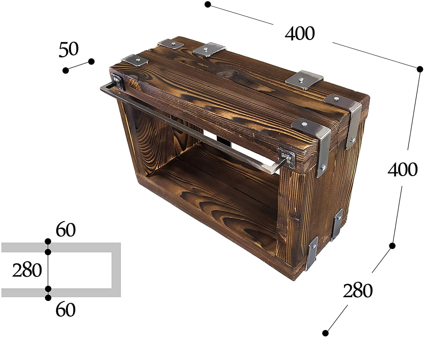 CHYRKA® BORYSLAW washbasin cabinet bathroom wall cabinet cabinet metal wood loft handmade