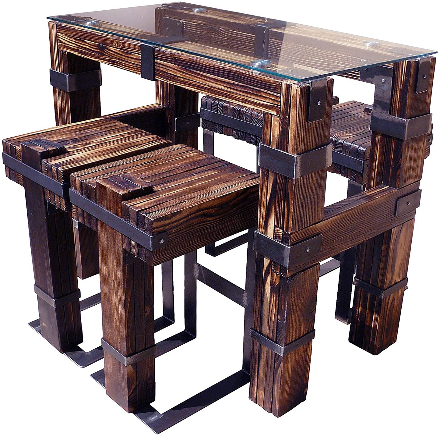 CHYRKA® Esstisch Wohnzimmertisch DROHOBYCZ Hocker Loft Vintage