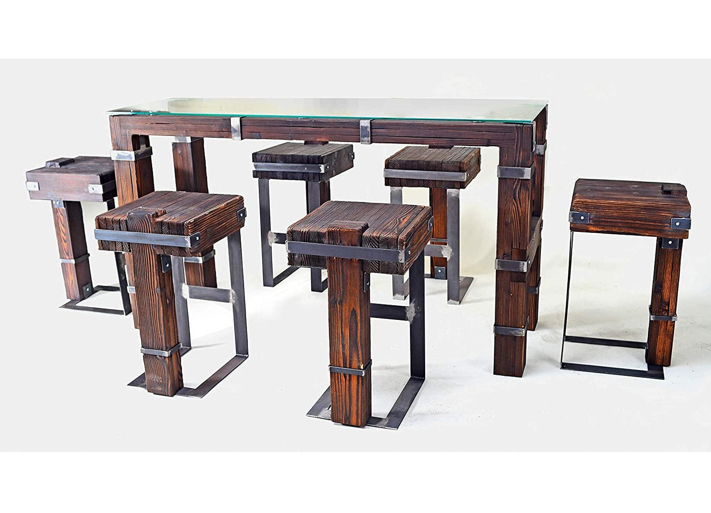 CHYRKA® Esstisch Wohnzimmertisch DROHOBYCZ Hocker Loft Vintage