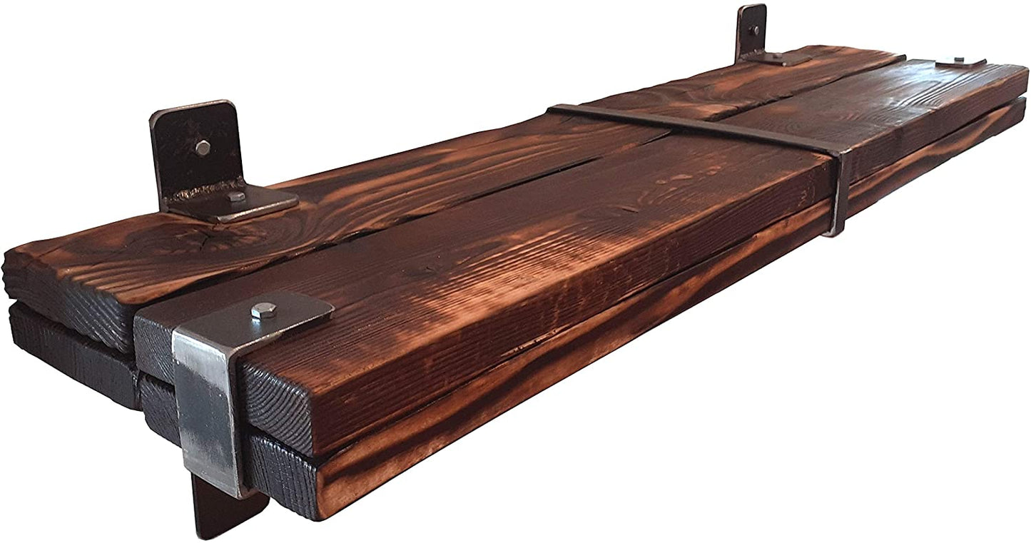 CHYRKA® Wandregal Regale Schweberegal LEMBERG Hängeregal Wandboard Holzregal Loft Vintage Bar