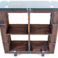 CHYRKA® Kommode (120-180 x 130 cm) BORYSLAW Schrank Sideboard Massivholz TV Board Loft
