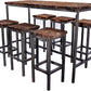 CHYRKA® Bartisch Barhocker LS Stehtisch SAMBOR BarMöbel Loft Vintage Bar Industrie Design Handmade Holz Metall
