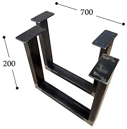 CHYRKA® Tischkufe SWIRZ MTS 1 Paar (2 Stück) Kufengestell Tischbeine Tischgestell 60x30 Rahmentisch Tischuntergestell