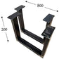 CHYRKA® Tischkufe SWIRZ MTS 1 Paar (2 Stück) Kufengestell Tischbeine Tischgestell 60x30 Rahmentisch Tischuntergestell