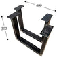 CHYRKA® Tischkufe SWIRZ MTS 1 Paar (2 Stück) Kufengestell Tischbeine Tischgestell 60x30 Rahmentisch Tischuntergestell