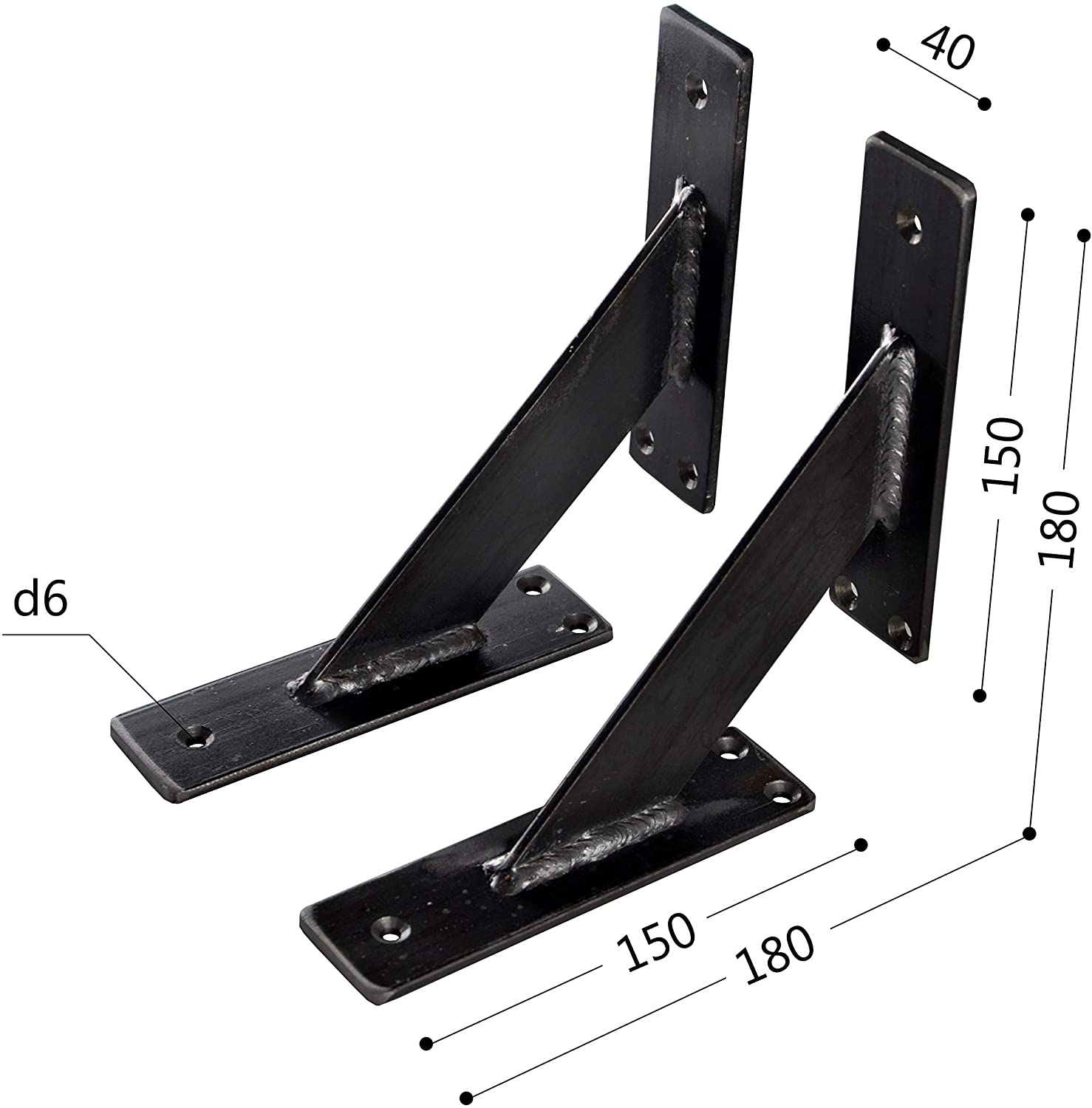 CHYRKA® Regalwinkel BUG MKB Regalkonsole Regalträger Wandkonsole Konsole LOFT