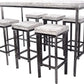 CHYRKA® Bartisch Barhocker LK Stehtisch KOMARNO BarMöbel Loft Vintage Bar Industrie Design Handmade