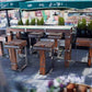 CHYRKA® Esstisch Wohnzimmertisch DROHOBYCZ Hocker Loft Vintage Bar IndustrieDesign Handmade Holz 