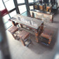 CHYRKA® Esstisch Wohnzimmertisch DROHOBYCZ Hocker Loft Vintage Bar IndustrieDesign Handmade Holz 